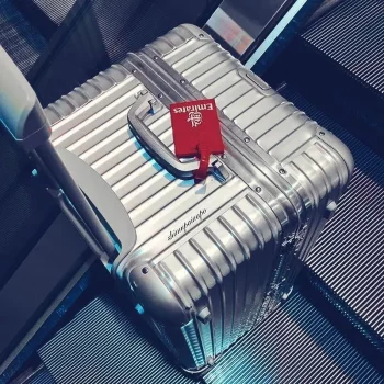K1951 Large Capaci Aluminum Frame Lage Bag with Password Lo Thiened Travel Suitcase
