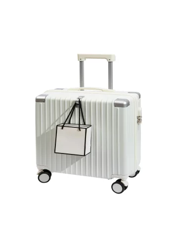 KF883322 Luggage Small Carrying Case with Handle Combination Lock Light Tone Universal Wheel Travel Trolley Case