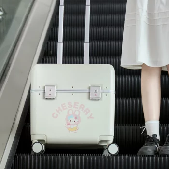 K1758 Travel Suitcase Luggage Female Aluminum Frame Camera Case 20-inch Carry-on Suitcase