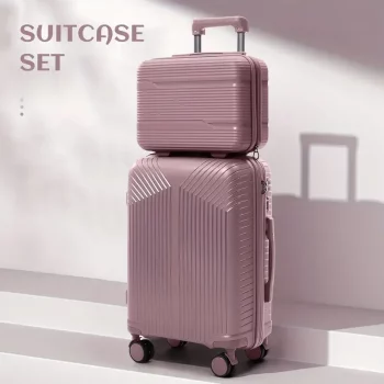 K1829 New Durable13/20/28 Carry-On Suitcase - PP Material, Zippered & Password Lock