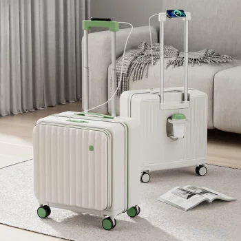 K1637 Trolley Case With Wheels Travel Suitcase Boarding Case Mini Password Box Suitcase