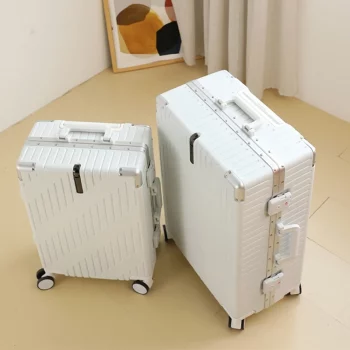 K1642 Carry on Luggage Large Capacity Suitcase Universal Wheel Suitcase Aluminum Frame 20-24 inch Durable Password Travel Suitcase