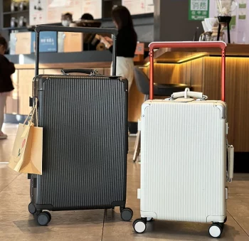 K1971 Wide Tie Rod Suitcase Girls Suitcase 20 Inch Boarding Case Student Universal Wheel Password Case Travel Luggage