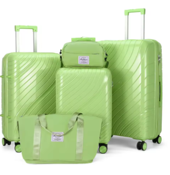 P2149 Luggage Sets 5 Piece, PP Hardshell Suitcase Sets with Bags