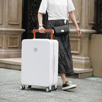 K2220 Luggage Sets Aluminum Frame Suitcase Wide Tie Rod Ultra-light Universal Wheel Suitcase