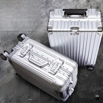 K2102 Air Travel Suitcase Aluminum Hand Lage Box Universal Wheel Men's Lage Password Box
