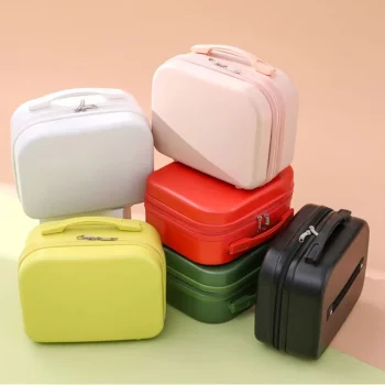 K2431 14 Inches Mini Women Carry On Suitcase Short Trip Travel Luggage Make Up Travel Bags