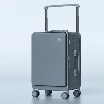 KF5434 Luggage Small Carrying Case with Handle Combination Lock Light Tone Universal Wheel Travel Trolley Case