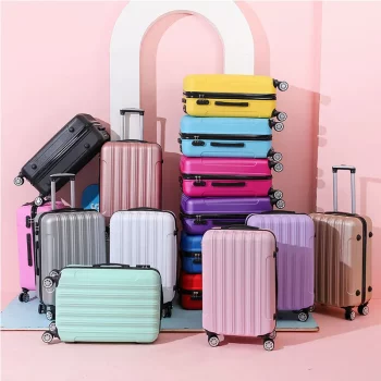 K2163 Small Capaci Lage Smooth Universal Wheels Travel Suitcase Men's Password Leather Box