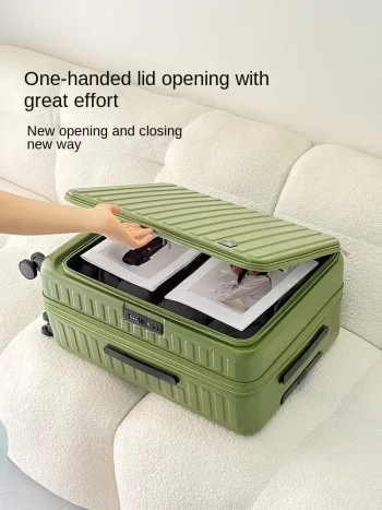 K2221 Side Opening 30inch Large Capacity Suitcase Expandable Trolley Case
