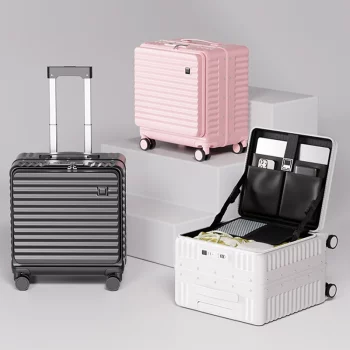 K2182 Side-opening 18-inch Lightweight Boarding Suitcase Small Female 20-inch Short Trip Suitcase