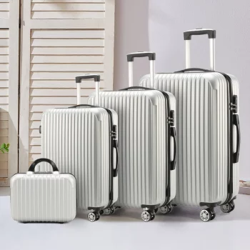 K2549 Factory Wholesale Prices 4 Piece Set Set 14 20 24 28 inch Unisex ABS PC Trolley Case