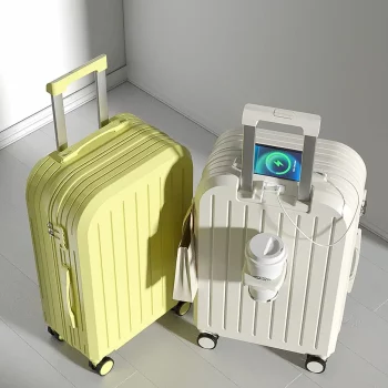 K2241Durable Large Capaci Ins Lage High Aesthetic Value Pullman Travel Suitcase Lightweight Silen