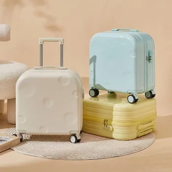 K2269 Small suitcase for women 18 inch boarding suitcase mini trolley small travel case password bag