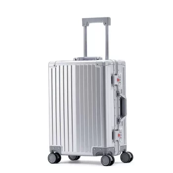 K2414 Large Capacity Trolley Luggage 100% Aluminum Travel Suitcase With Wheels