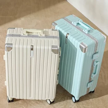 K2418 Lightweight Suitcase Aluminium Frame Luggage with Wheels Suitcase