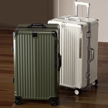 K2176 Travel Suitcases Female 30 inch 2025 New Luggage with USB Cup Holder Suitcase