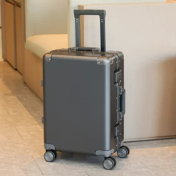 K2438 Travel Luggage Auminium Frame 20 Cabin Trolley Case 22/24/26 Anti-drop Durable Password Suitcase