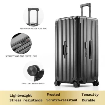 K2162 Large capacity aluminum frame suitcase for women, 20 inch PC travel case