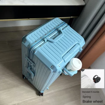 K2493 Large Size suitcase 34 inch Aluminium Framed Five Wheel Trolley Case