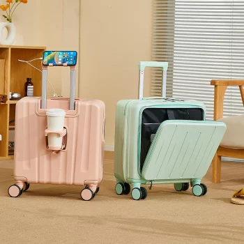 K2584 18 inch trolley box Mini suitcase lightweight New boarding Silent universal wheel