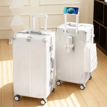 K2513 Large Size Rolling Luggage Multifunctional Travel Suitcase Aluminum Frame PC Suitcase
