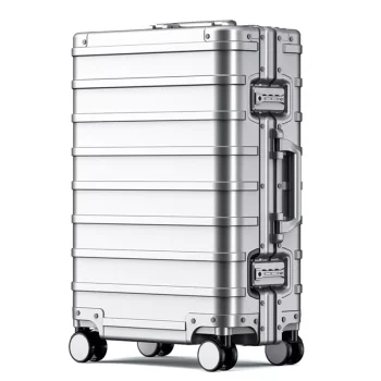 K2489 New All aluminum travel luggage high end fashion trolley suitcase