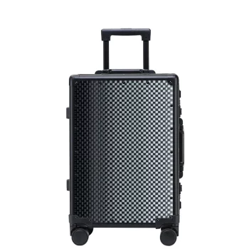 K2148 Suitcase Wide Handle Travel Suitcase Men 20 24 26 Carry-On Luggage Women PC Aluminum Frame Trolley Case