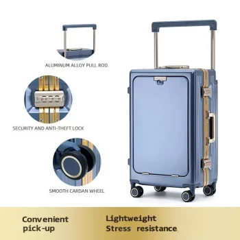 K2399 Front opening luggage compartment for women, 28 inch travel suitcase
