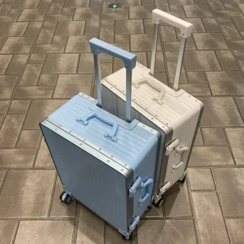 K2352 Brand Fashion Luggage Japanese style 20/24/28 inch ins mute wheel boarding travel suitcase