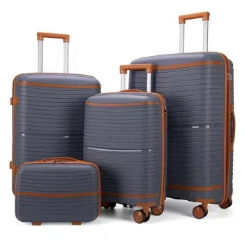 K2554 Luggage Set Large Capacity Spinner Wheel Suitcase Carry On New Travel Baggage
