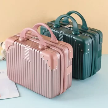 K2370 Mini Travel Suitcase Cosmetic Box Hand Luggage Organizer Makeup Case Small Password Box