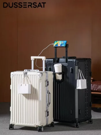 K2328 Carry-On Suitcase 20 24 26 28 30 Inch with Spinner Wheels Large Capacity Rolling Travel Luggage