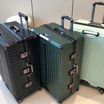 K2167 High Quality Aluminium Frame TSA Lock Trolley Case Mute Wheel 28“ Large Capacity Suitcase