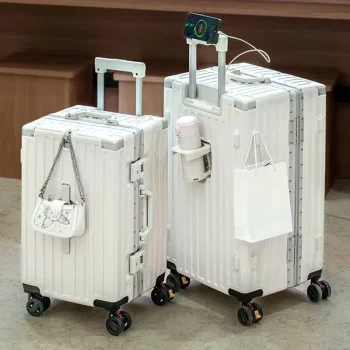 K2292 Suitcase 32 inch Aluminum Frame Password Trolley Case Cabin 20" Brake Wheel Luggage