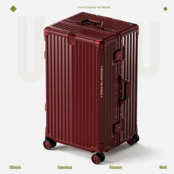 K2145 Multifunctional Suitcase Large Capacity 30inch Thickened Sturdy Aluminum Frame Travel Suitcase