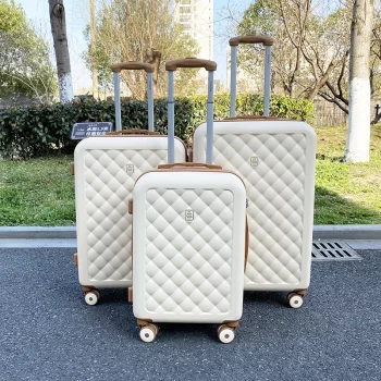 K2267 Fashion travel luggage universal wheel ins popular 20/24/26 checked trolley suitcase