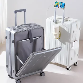 K2125 Large Capacity Travel Case with Password Lock Multifunction Travel Suitcase on Wheels