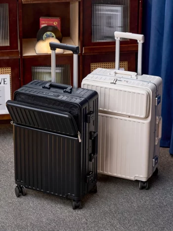 K2126 Front Opening Suitcase Swivel Wheels 20/24/28 inch Luggage Multifunctional Travel Suitcase