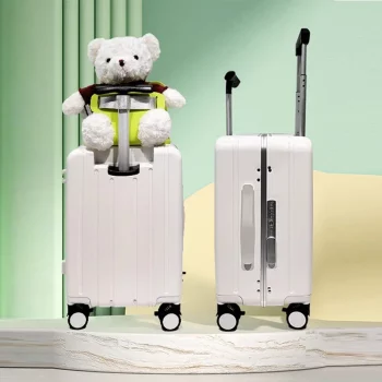 K2186 Travel Suitcases Carry on Luggage Children Baby Stroller Trolley Case Aluminum Frame Kid's Seat Suitcase Boarding Box