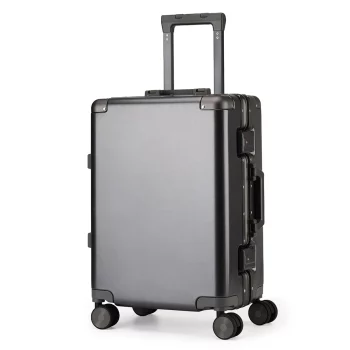 K2157 Suitcase Fashoin Rolling Luggage Travel Aluminum Frame Case with Wheel Alloy Trolley Bag