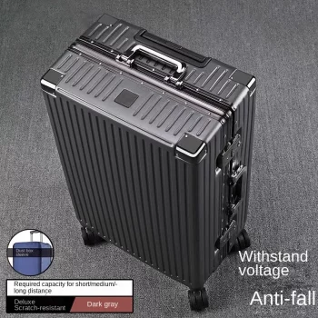 K2342 Aluminium Frame Suitcase Large-capacity Trolley Case Strong and Durable Password Cabin Bag