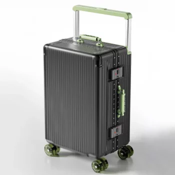 K2250 New Wide Handle Suitcase High Quality Password Trolley Luggage 20/24 Inch Cabin Unisex Aluminum Frame Travel Suitcases