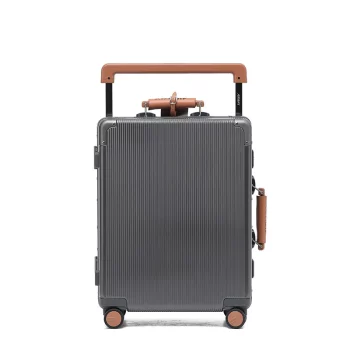 K2264 Large capacity Wide pull Rod Travel Suitcase Rolling Luggage Aluminum frame Suitcase