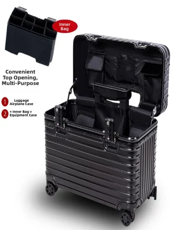K2281 Photoaphy Travel Suitcase Lightweight Carry-On Bag 20 Inches Flip-Up Cover for Men And Women Camera Top Opening