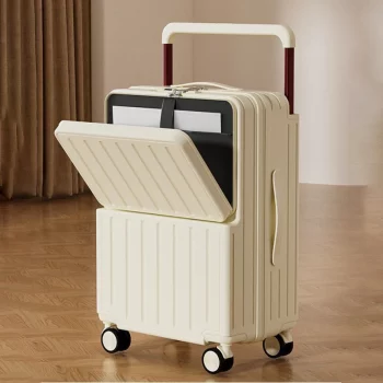 KF4433125522 Luggage Small Carrying Case with Handle Combination Lock Light Tone Universal Wheel Travel Trolley Case