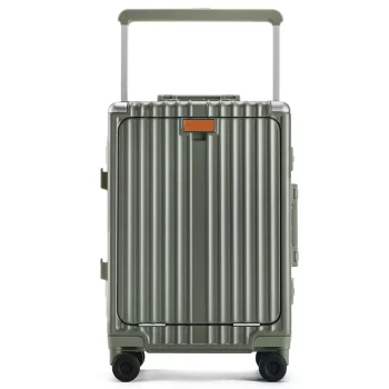 K2108 Wide Handle Suitcase Aluminum Frame with Cup Holder Trolley Case Password Word Travel Carry-on Luggage