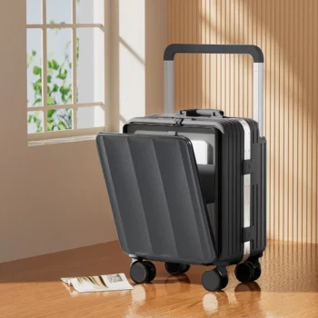 K2523 Wide Handle Suitcase 20 inch Carry-Ons Luggage Aluminum Frame