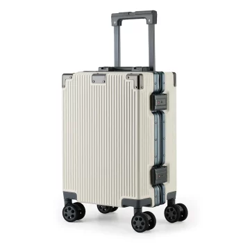 KF499943322 Luggage Small Carrying Case with Handle Combination Lock Light Tone Universal Wheel Travel Trolley Case