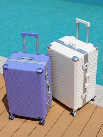 K2286 Suitcase Strong and Durable Trolley Luggage Thickened Aluminum Frame Cabin Trip Suitcase